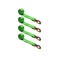 Tie 4 Safe 2" x 10' Wheel Lasso Lift Strap w/ Flat Snap Hook Tow Dolly Green, 4PK TWS21-2510-M3-GR-C-4 - alternate 1